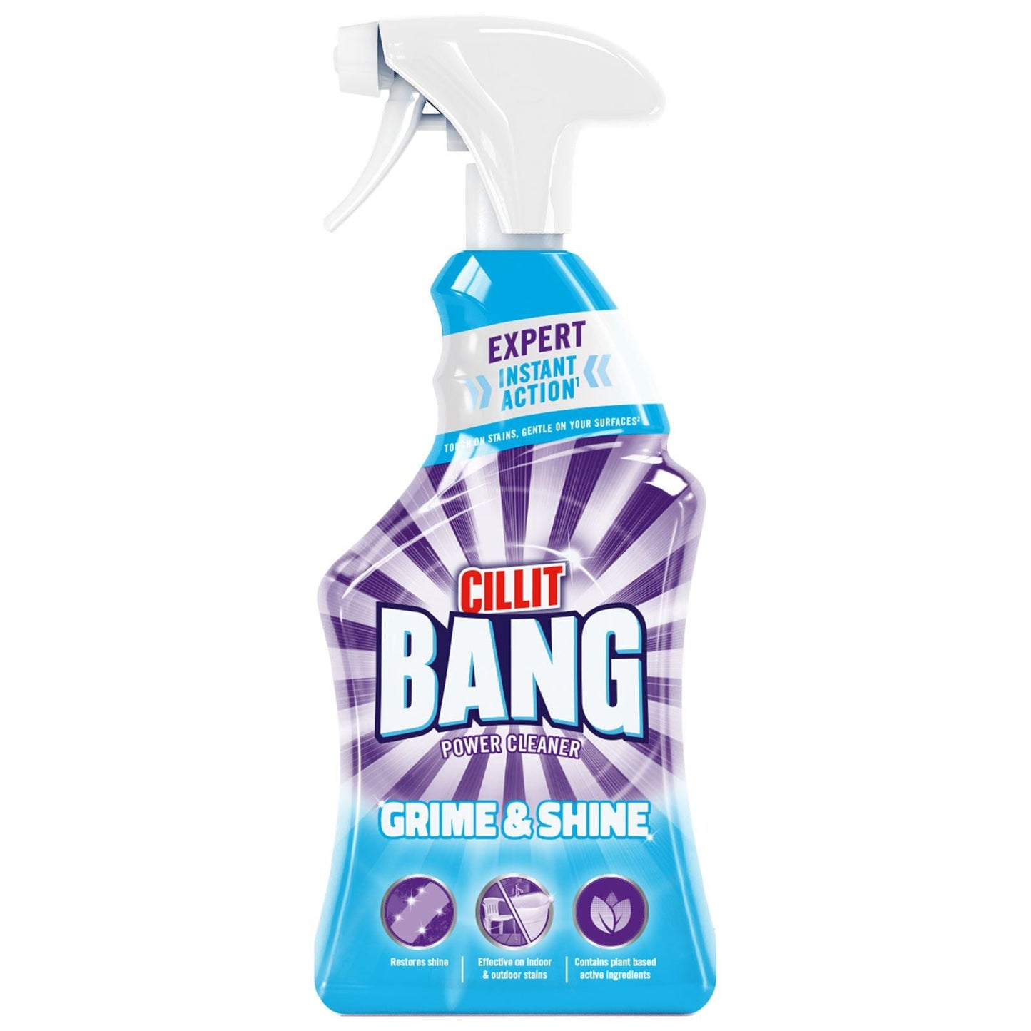 Cillit Bang Grime & Shine Spray, Suitable for Cleaning Outdoor and Indoor Surfaces, 750ml