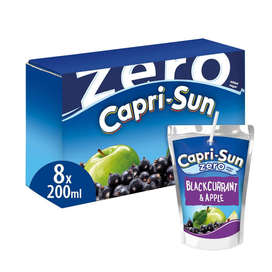 Capri-Sun Zero Blackcurrant and Apple 200ml 8pack