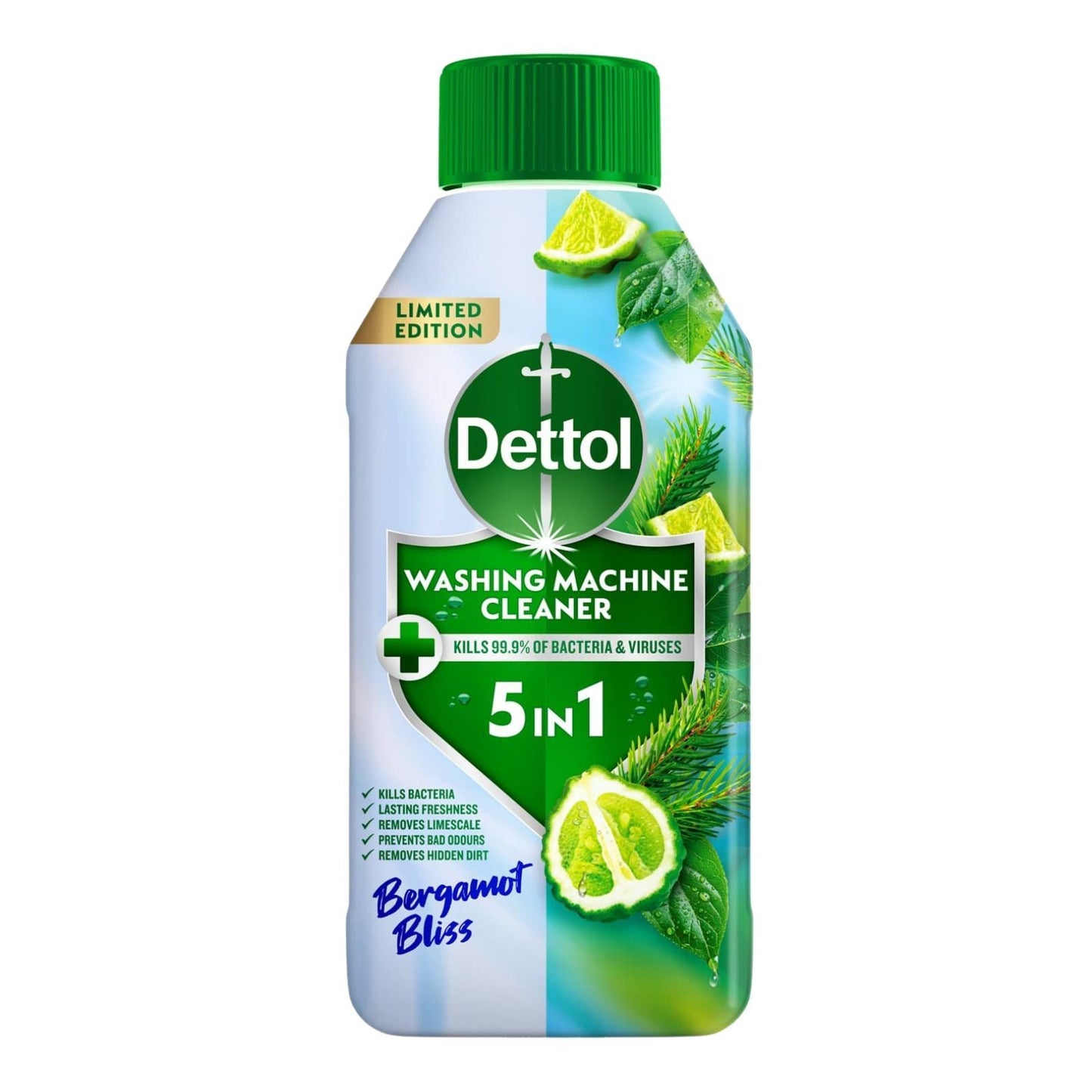 Dettol 5-in-1 Washing Machine Cleaner Bergamot Bliss 250ml
