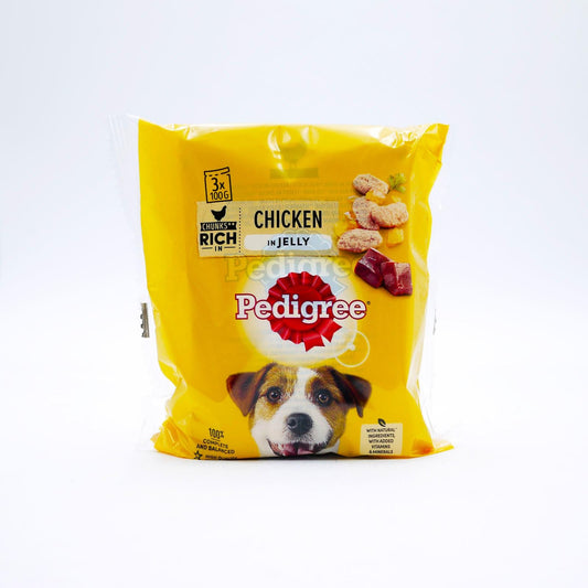 Pedigree Chunks Rich Chicken in Jelly 3 x 100 g (Box of 14)