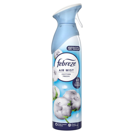 Febreze Air Mist Air Freshener Spray odour Eliminator  Cotton Fresh Scent  185ml
