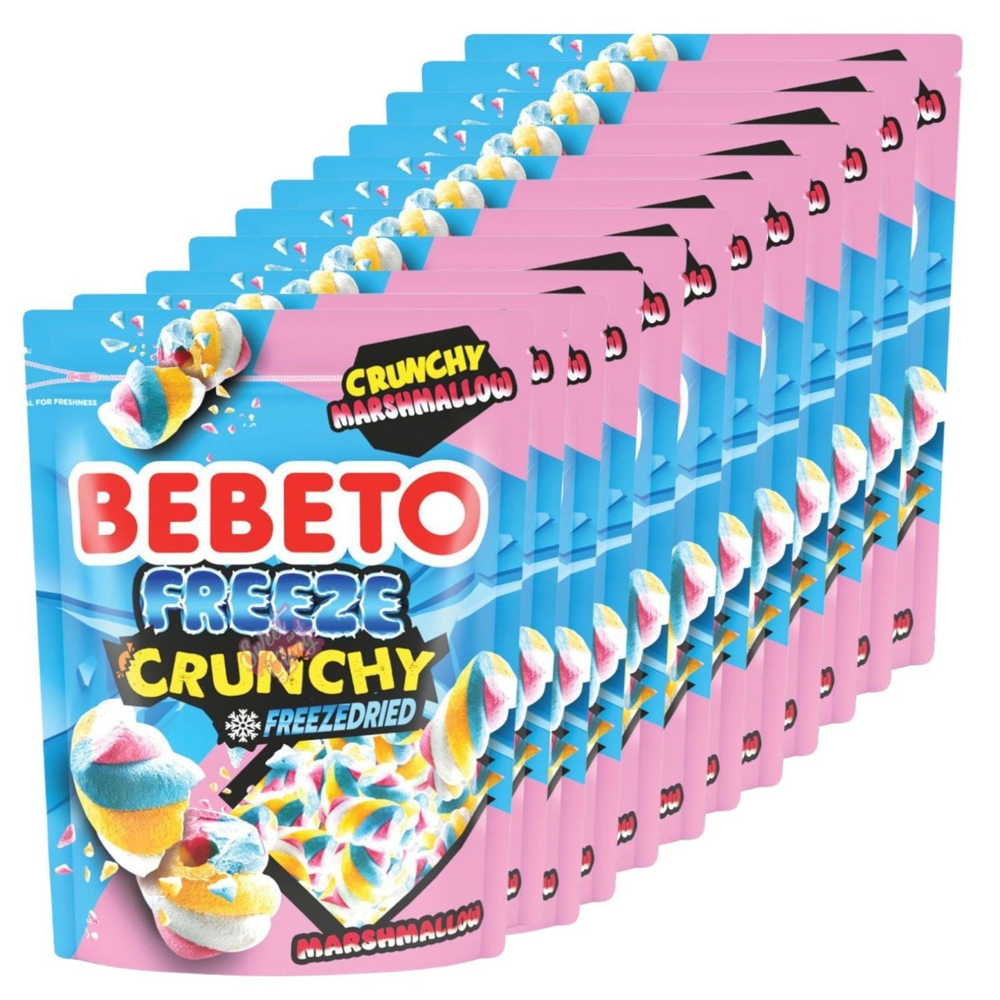 12x Bebeto Freeze Crunchy Dried Marshmallow 35g