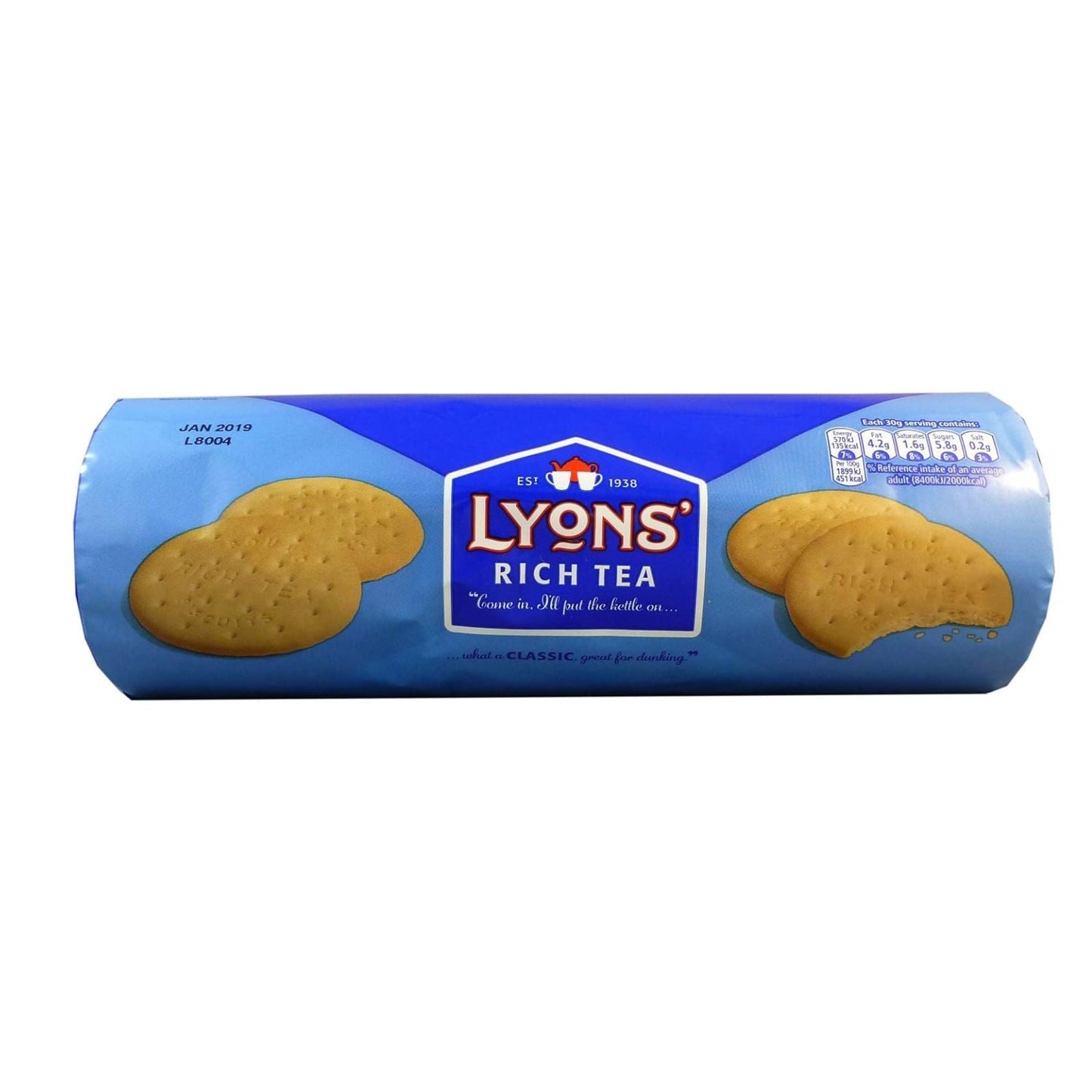 Lyons Rich Tea biscuits 300g (Box of 18)