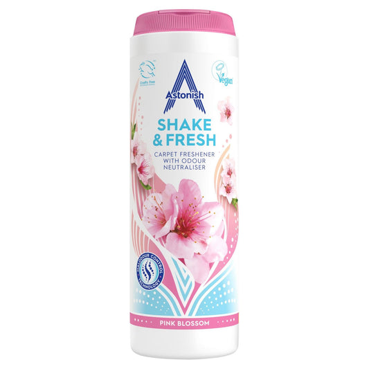 Astonish  Shake & Fresh Carpet Freshener Pink Blossom 350g
