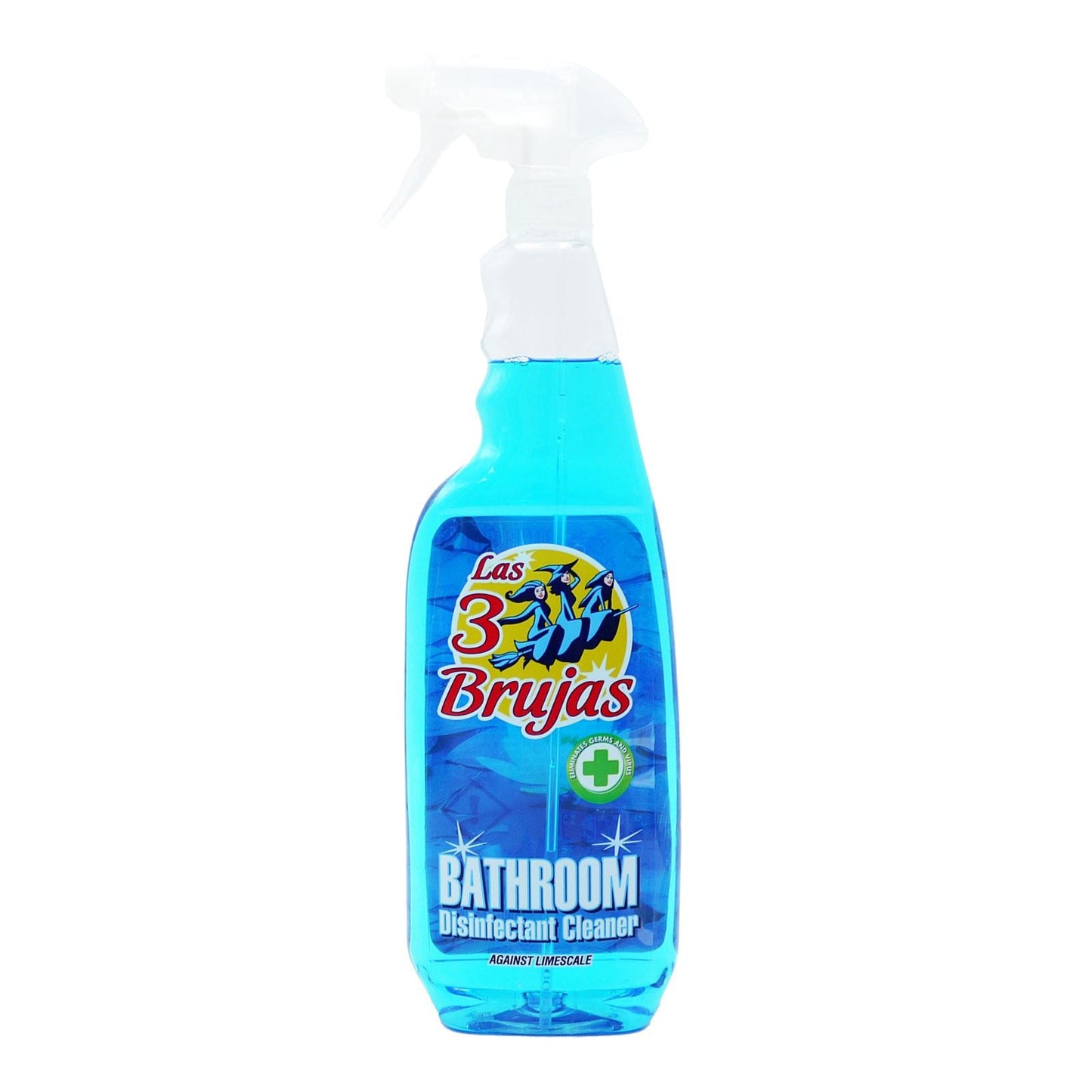 Las 3 Brujas Bathroom Disinfectant Cleaning Spray, Antibacterial Germs & Limescale Remover 750ml