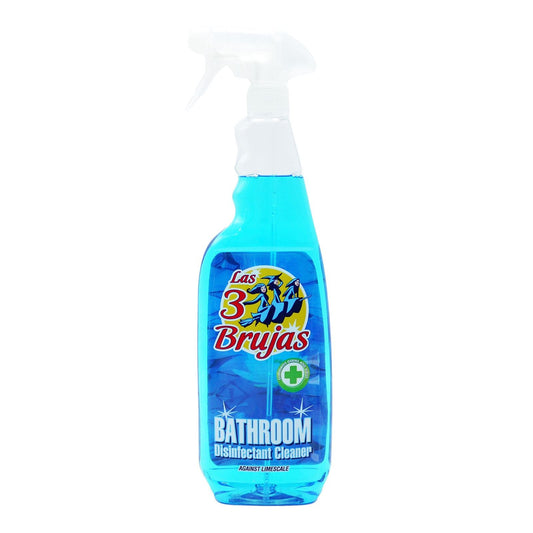 Las 3 Brujas Bathroom Disinfectant Cleaning Spray, Antibacterial Germs & Limescale Remover  750ml