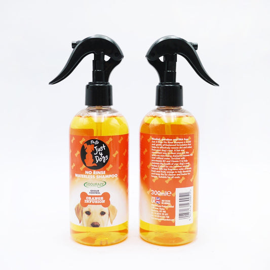 Just 4 Dogs No Rinse Waterless Shampoo Orange Infusion 300 ml