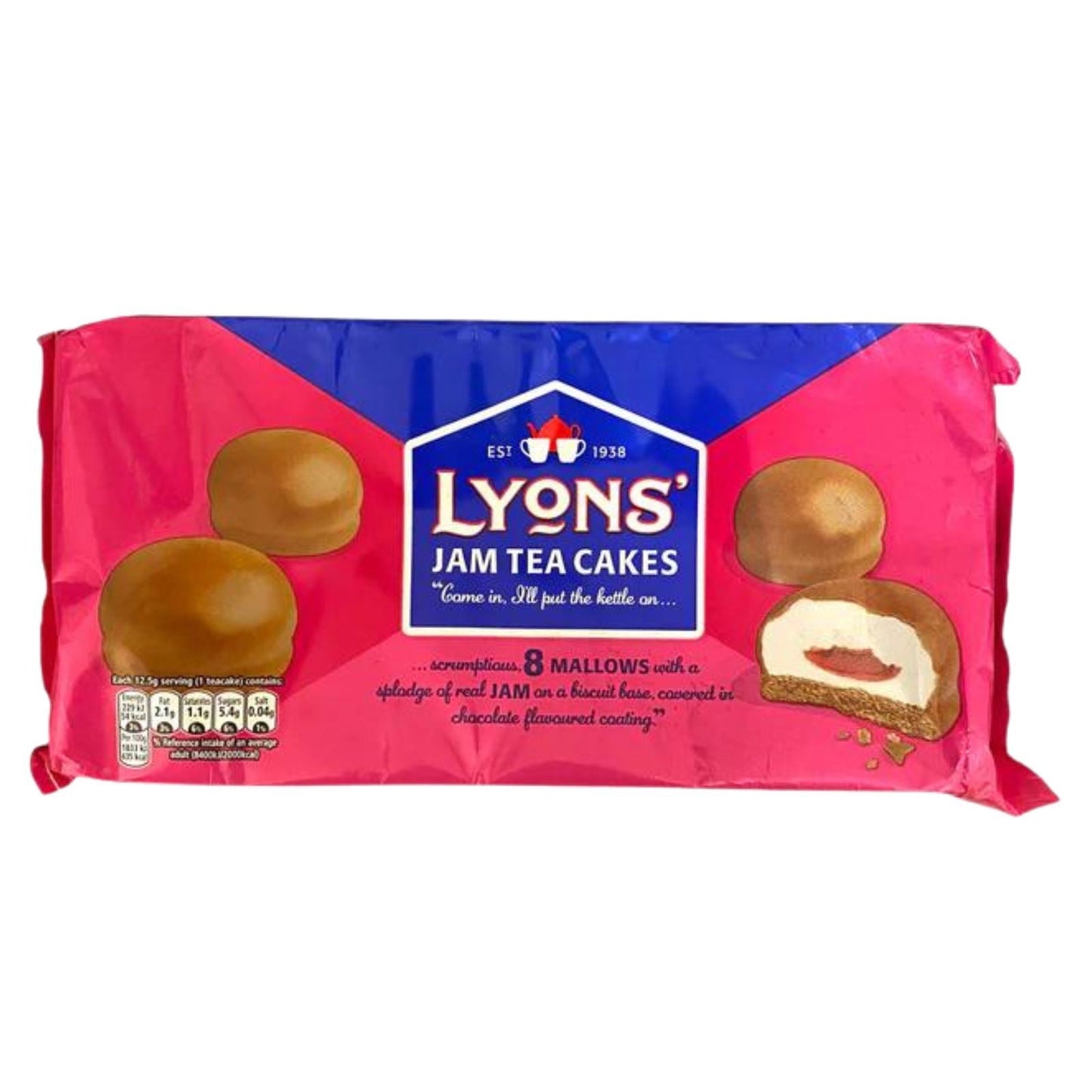 Lyons Jam Teacakes 100g (Box of 24)
