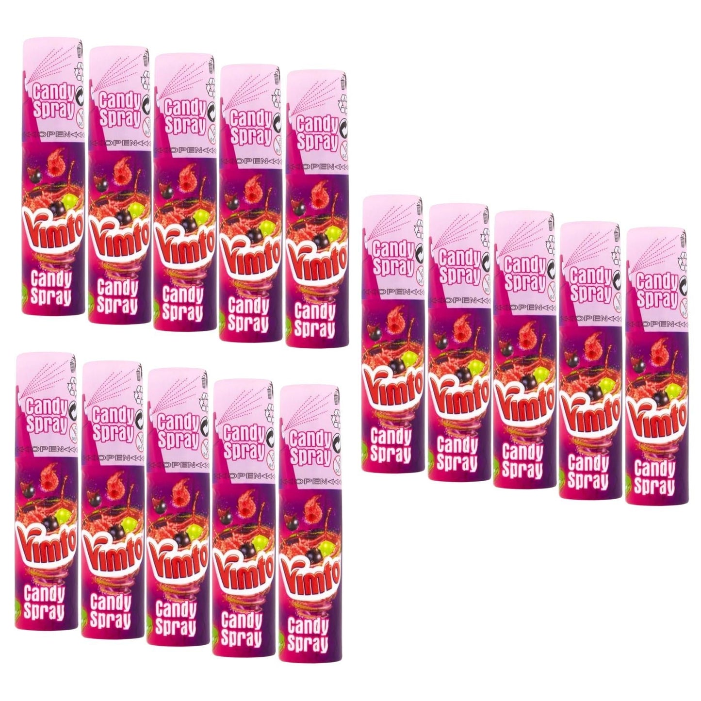 15x Vimto XXL Candy Spray 25ml