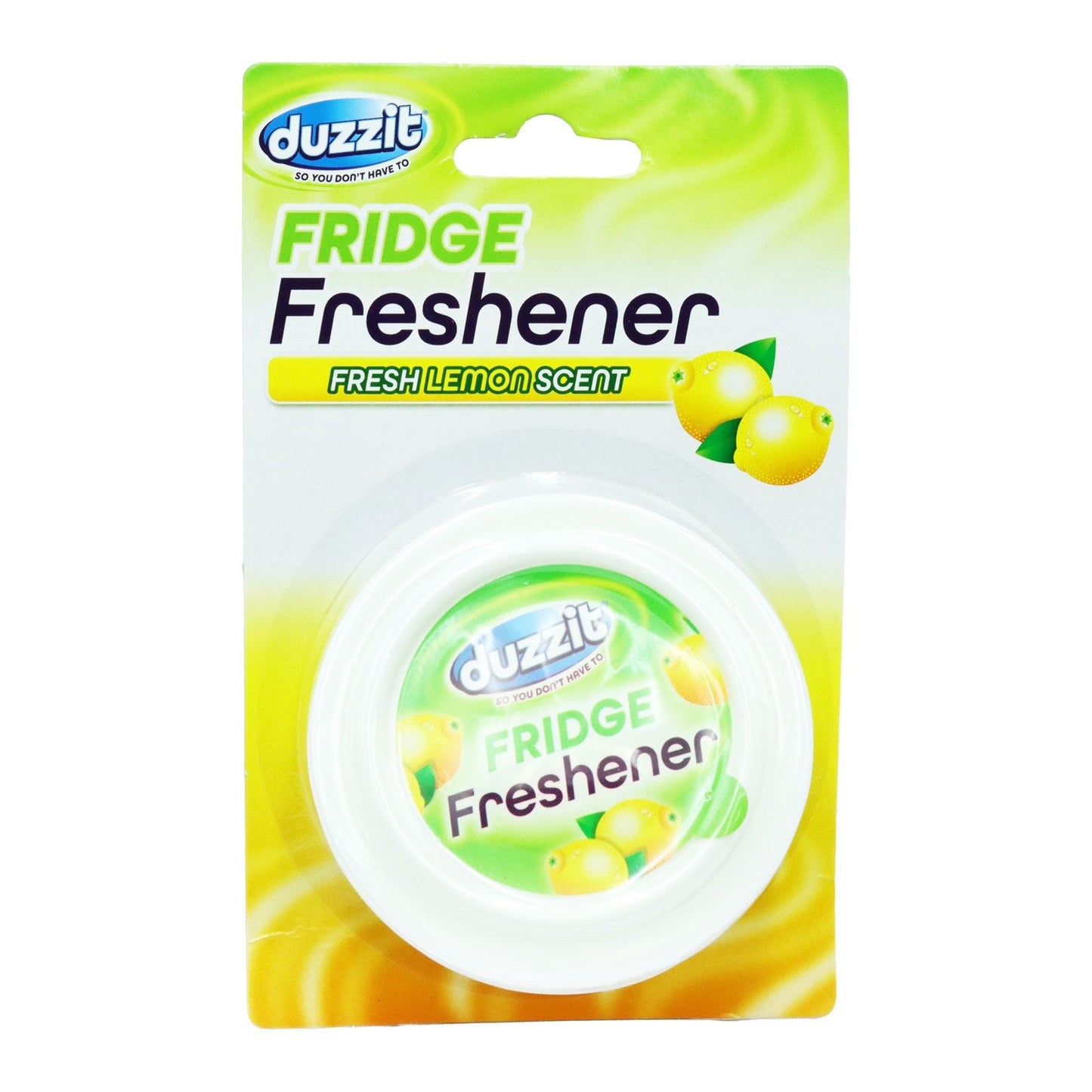 Duzzit Fresh Lemon Oval Fridge Freshener Clip Strip
