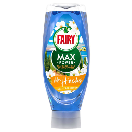 Fairy Max Power Mrs Hinchs Vacay Vibes Orange Blossom & Coastal Cypress Washing Up Liquid 640ml