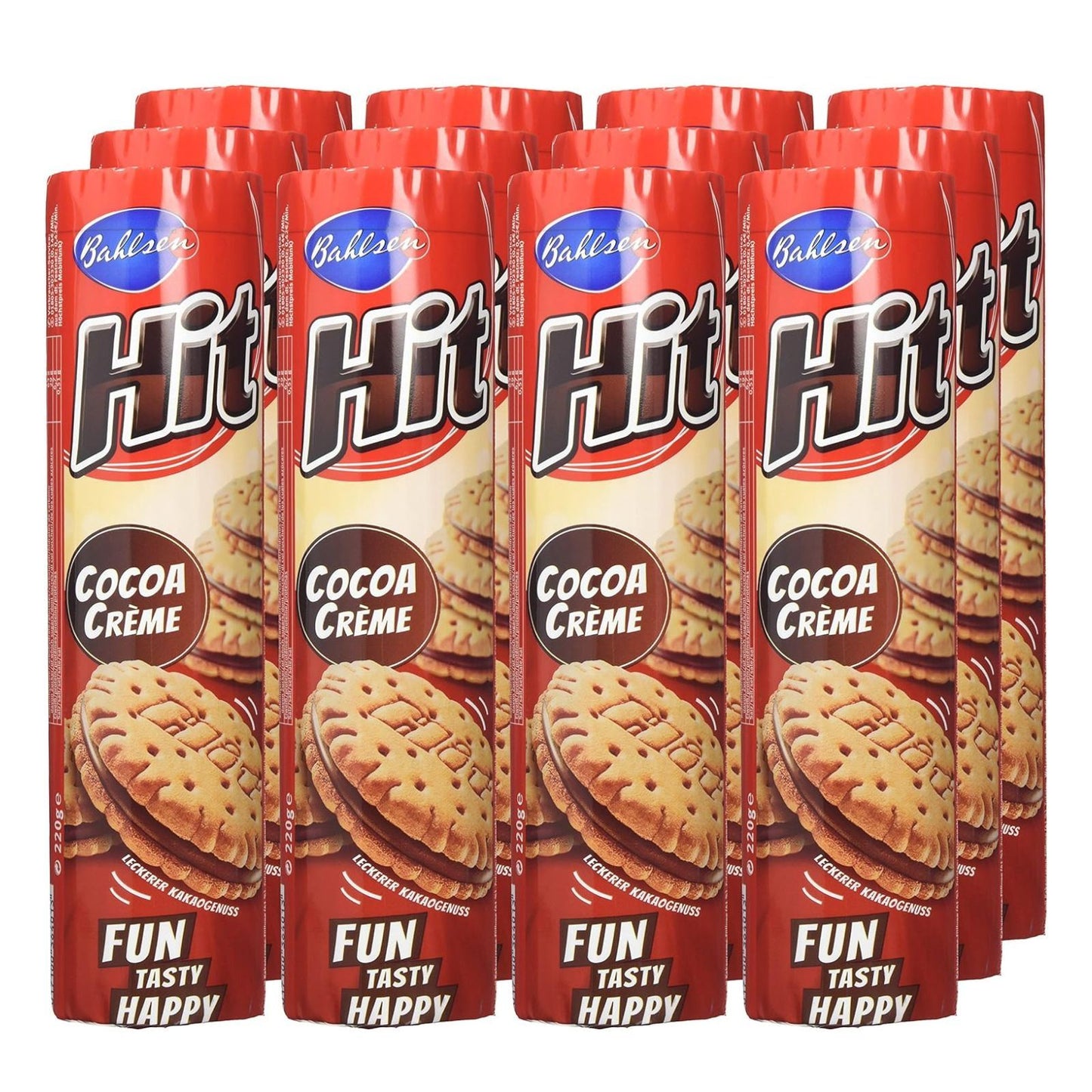 Bahlsen Hit Cocoa Crème Sandwich Biscuits 220g (Box of 12)