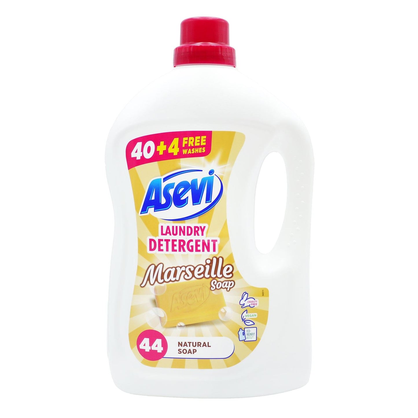 Asevi Liquid Detergent Marseille Soap 44 Washes 2376ml