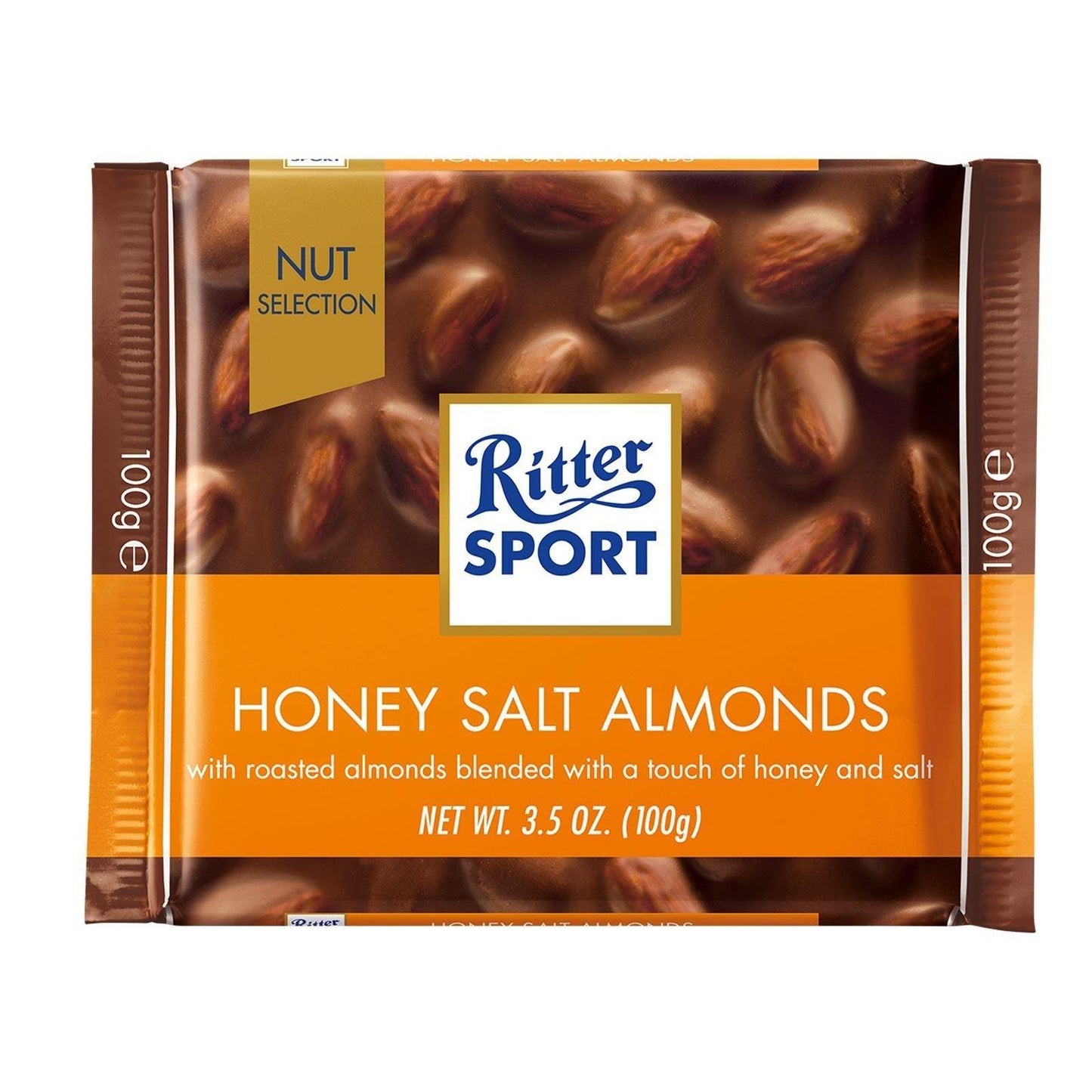 Ritter Sport Honey Salt Almonds 100g (Box of 10) BB 16/2/25