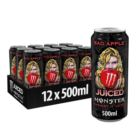 Monster Energy Drink Bad Apple 500ml (12 Cans)