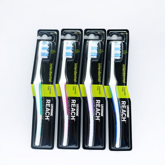 Listerine Reach Interdental Toothbrush (Assorted Colors) Pack of 1