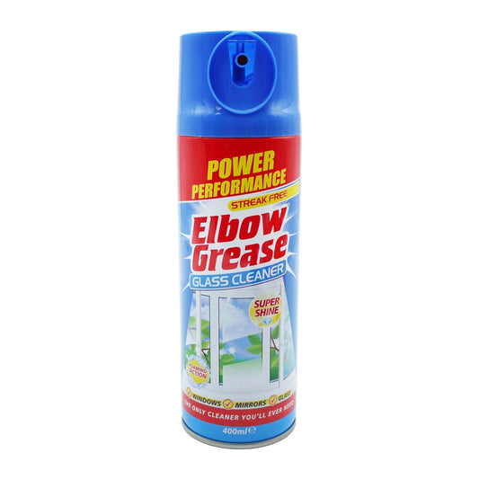 Elbow Grease Aerosol Glass Cleaner 400ml