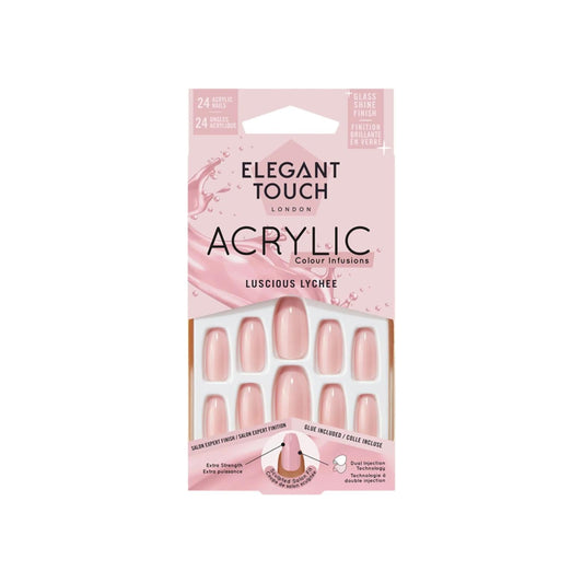 Elegant Touch Acrylic Luscious Lychee 24 count (Pack of 1)