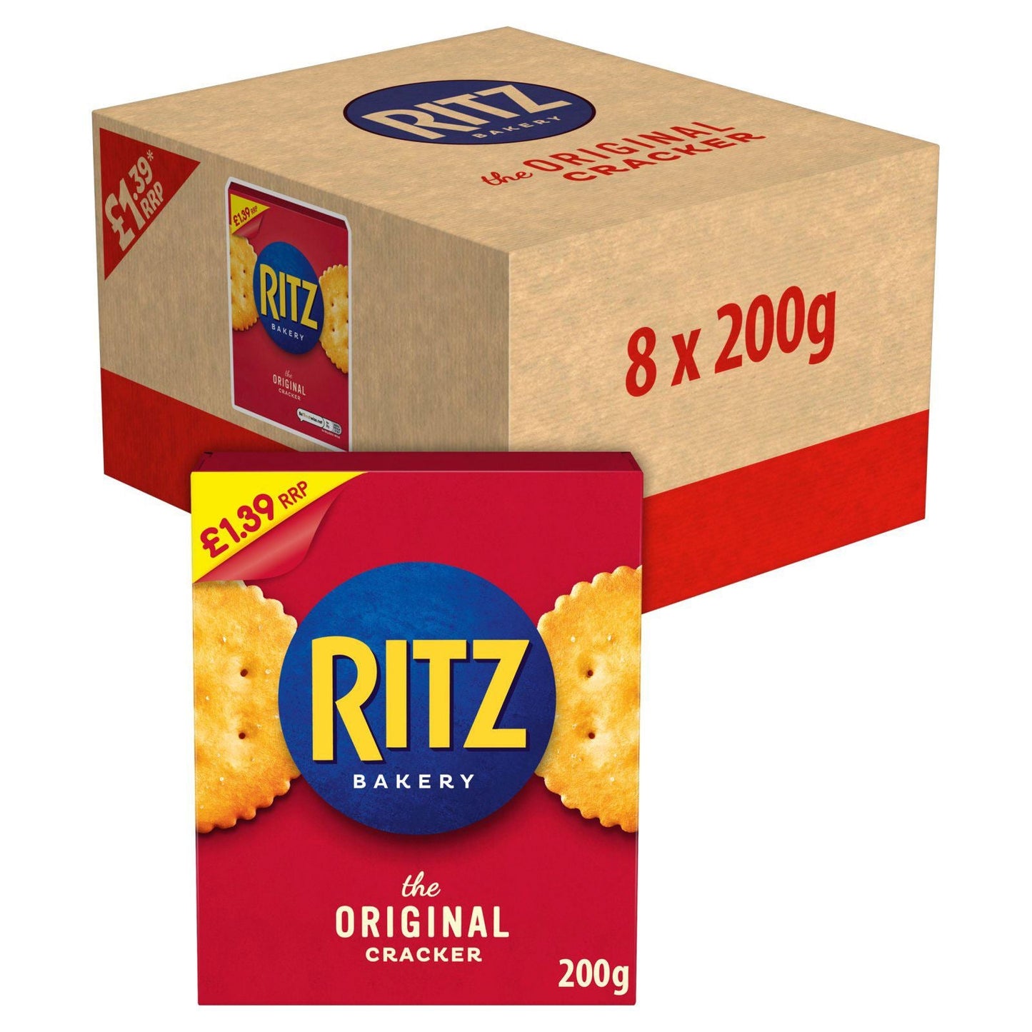 Ritz The Original Snack Cracker Pm £1.39 200g (Box of 8)